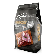 Kudo Turkey&Duck Senior Light s.m. šunims 12kg