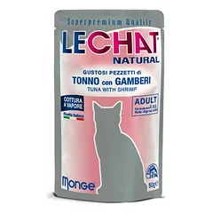 LeChat Natural Pouch Adult Tuna Flakes with Shrimp 80 g