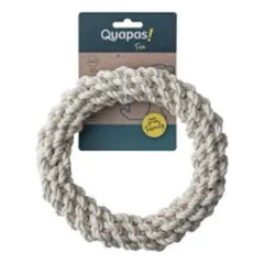 Quapas! Žaislas šunims iš natūralios virvės, žiedas, L, 27 cm