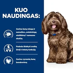 Hill’s Prescription Diet b/d šunų pašaras Senstančių augintinių priežiūrai 12 kg — 2 nuotrauka