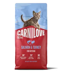 Carnilove Active Salmon & Turkey for Kittens sausas maistas kačiukams
