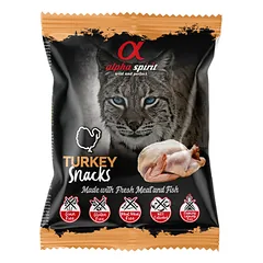 ALPHA SPIRIT SNACKS CAT skanėstai katėms su kalakutiena 50g nuotrauka
