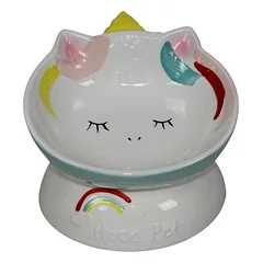 Pettimania Katzennapf mit Einhorn-Motiv