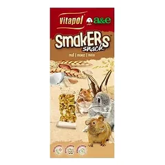 VITAPOL SMAKERS SKANĖSTAS TRIUŠIAMS IR GRAUŽIKAMS SU RIEŠUTAIS 90G (2 VNT)