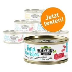 Greenwoods Delight mišrus bandomasis rinkinys, drėgnas maistas katėms 6 x 70 g
