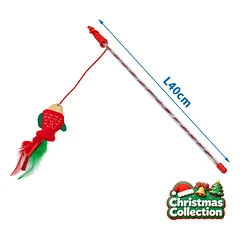 Nobleza meškerė katei su žuvyte, xmas, 40 cm — 4 nuotrauka