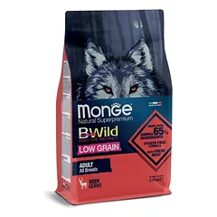 Monge BWild adult sausas pašaras (elniena) 2,5kg