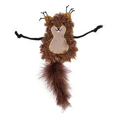 VADIGRAN Cat Toy pliušinė voverė su katžole 22cm 2pak