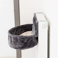Trixie Cuddly Bag XXL For Radiators pliušinis guolis katėms, tamsiai pilkas, 55x15x36 cm — 3 nuotrauka