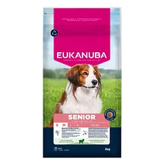 Eukanuba Life Care Senior S/M sausas maistas senyviems šunims su ėriena ir ryžiais, 3 kg