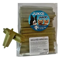 Dantų kryžius su jūros dumbliais JUKO užkandžiai 1 kg (apie 37 vnt)