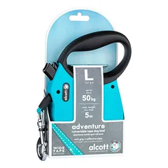 Alcott Adventure ištraukiamas pavadėlis mėlynas - atspindintis automatinis pavadėlis šunims, mėlynas