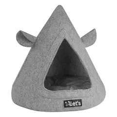 LET'S SLEEP TeePee Grijs augintinio urvas - guolis, 50 x 45 cm, pilkas — 2 nuotrauka