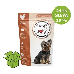 Šuo džiaugsmas vištiena V padažas, kišenė 100 g (24 vnt)