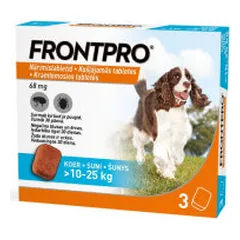 Frontpro kramtomos tabletės nuo erkių ir blusų šunims (10-25 kg) - Pet24 nuotrauka