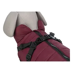 TRIXIE Pirou žieminė striukė su petnešom, S: 40 cm, t.raudona — 3 nuotrauka