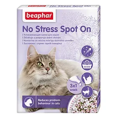 Beaphar No Stress Spot On Cat 3 pip. - nomierinošs līdzeklis kaķiem
