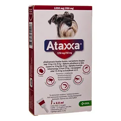 ATAXXA  užlašinamasis tirpalas nuo parazitų  (10-25 kg) šunims, 2,5 ml