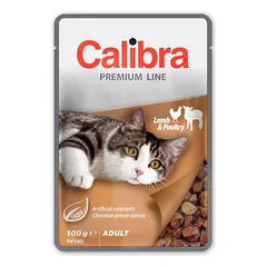 CALIBRA Cat Premium Line Adult Lamb&Poultry 100 g su ėriena ir paukštiena katėms nuotrauka