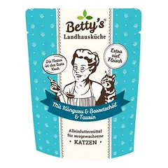 Bettys Landhausküche maišeliai katėms 6 x 250 g, papildas katėms — 3 nuotrauka