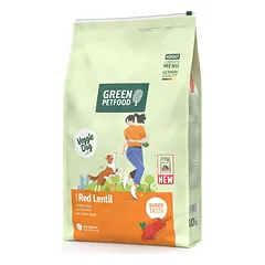 GREEN PETFOOD VeggieDog su raudonąja lęšių 10kg vegetariška maistas šunims