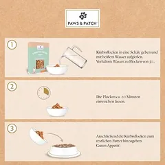 PAWS & PATCH Gemüsegarten Kürbisflocken — 4 nuotrauka