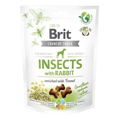 Brit Care Crunchy Cracker Insects with Rabbit skanėstas šunims su triušiena, 200g