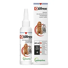 Vetoquinol Otifree tirpalas ausims valyti šunims ir katėms, 60 ml nuotrauka