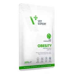 VET EXPERT Veterinary Diet Cat Obesity 100g drėgna dieta katėms, mažinanti antsvorį