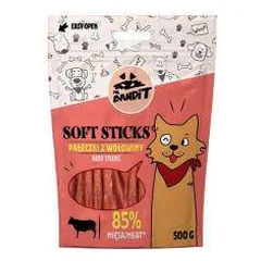 Mr. Bandit Soft Sticks skanėstai šunims lazdelės su jautiena, 500 g