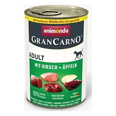 Animonda GranCarno Adult: konservai šunims su elniena, pagardinta obuoliais, 400 g — 2 nuotrauka