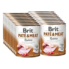 BRIT PATE & MEAT RABBIT 18x800g
