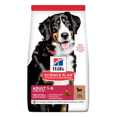 HILL'S SP Canine adult large breed lamb&rice sausas maistas didelių veislių suaugusiems šunims su ėriena, 14 kg