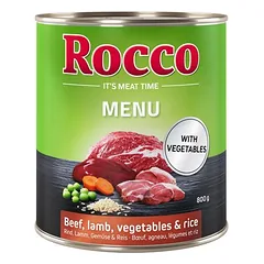 Rocco Menü drėgnas maistas šunims, ekonominė pakuotė 24 x 400 g / 800 g, 400 - 499 g — 5 nuotrauka