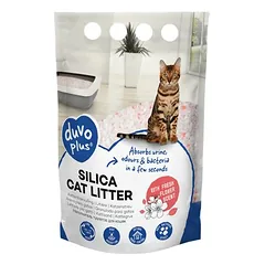 Duvo+ Katzenstreu Premium Silica Blume weiß/rosa 5 l