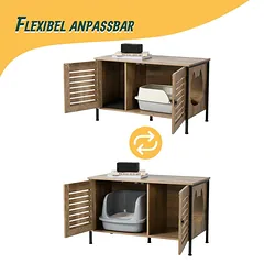 Kačių namelis Relaxdays 10052206_8208, 2 durys, 80 × 50,5 × 45 cm — 5 nuotrauka