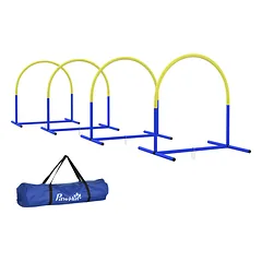 Agility rinkinys mėlynas ir geltonas