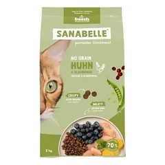 SANABELLE No Grain Vištiena 2 kg kačių maistas be grūdų
