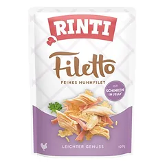 RINTI Filetto paketėlis drebučiuose, drėgnas maistas šunims 8 x 100 g, 100 - 199 g — 2 nuotrauka