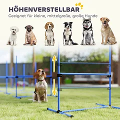 Šunų agility rinkinys mėlynas — 4 nuotrauka