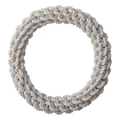 Quapas! Žaislas šunims iš natūralios virvės, žiedas, XXL, 40 cm — 4 nuotrauka