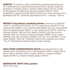 CLUB 4 PAWS Premium konservuotas pašaras su kalakutiena suaugusioms sterilizuotoms katėms, 80 g — 3 nuotrauka
