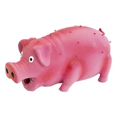 Dog Fantasy latex 10cm lateksinė žaislinė guminė kiaulė