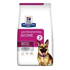 Hills Prescription Diet Gastrointestinal Biome Digestive and Fibre Care sausas maistas šunims, sveikam žarnynui užtikrinti, 4 kg
