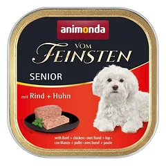 ANIMONDA Vom Feinsten Senior with Beef, Chicken 22x150 g su jautiena ir vištiena vyresniems šunims