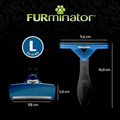 FURminator deShedding Tool L trumpaplaukiams šunims, Labai dideliems > 45 kg — 5 nuotrauka