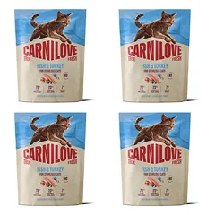 CARNILOVE True Fresh Cat Fish and Turkey Sterilised 4x400 g žuvis ir kalakutas, sterilizuotiems katėms