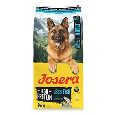Josera High Protein Adult Sea Fish sausas pašaras šunims su žuvim, 12,5 kg