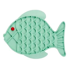 Duvo+ Anti-Schling-Matte Fische grün für Katzen