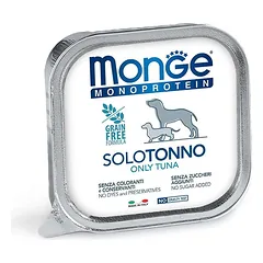 Monge Monoprotein Solo Tuna begrūdis paštetas šunims